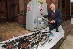 Three new weapon surrender bins for the West Midlands